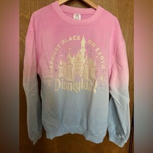 Disneyland Pink/Blue Glitter Crewneck
